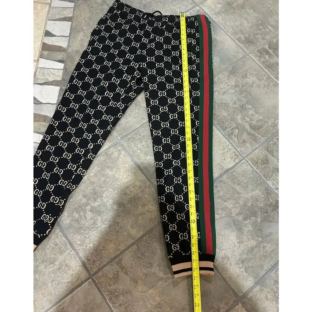 Men's Gucci GG jersey cotton jog pants, size XXL made in Italy